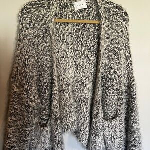 Cozy Black and White Knit Sweater